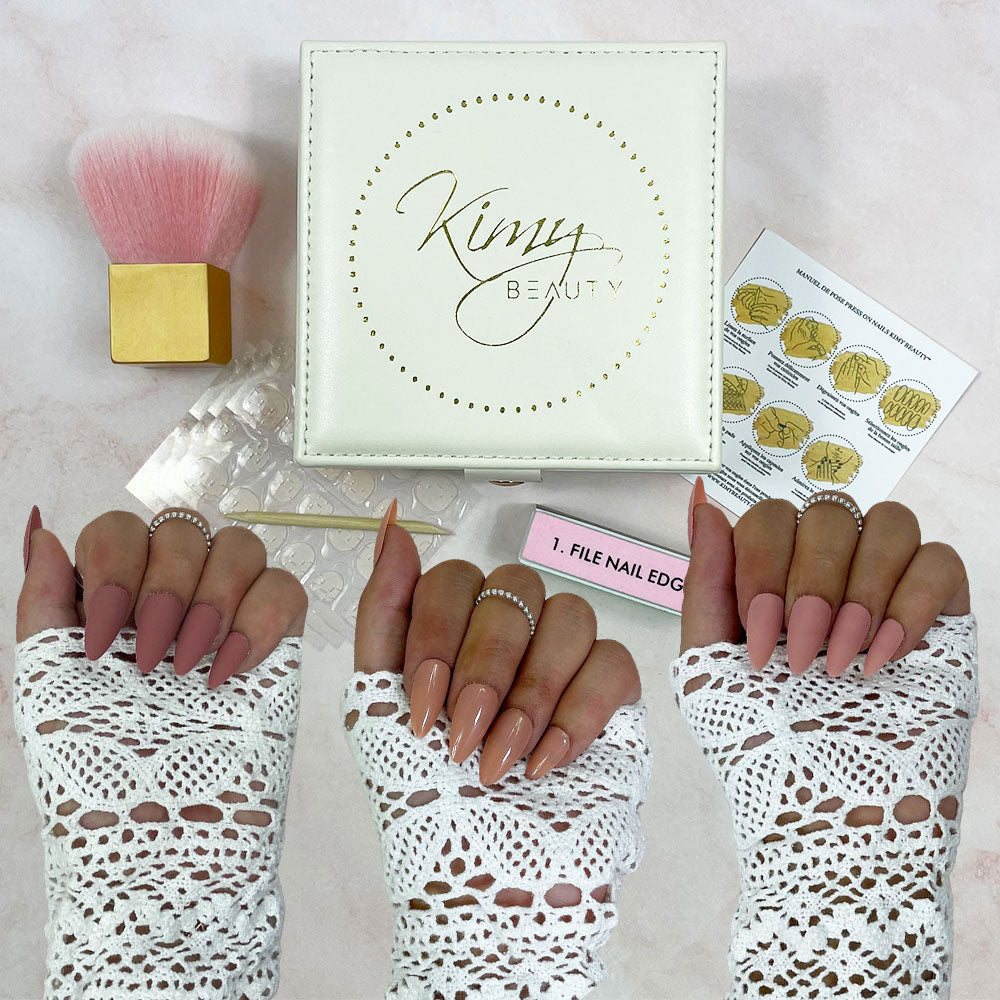 Pack Amande Nude | Faux Ongles | 1 Style OFFERT
