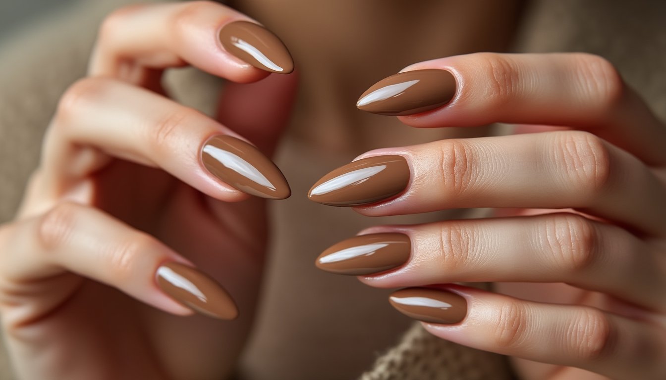 découvrez les faux ongles press on nails amande glossy milk coffee : une manucure élégante, facile à poser et réutilisable, avec une finition brillante couleur café au lait. offrez à vos mains une touche tendance et naturelle en quelques minutes !