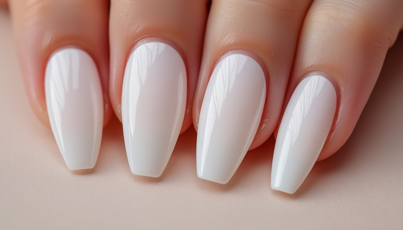 découvrez nos faux ongles press on coffin couleur blanc parfait, ultra brillants et élégants pour une manucure professionnelle en quelques minutes. application facile, tenue longue durée et finition glossy irrésistible !
