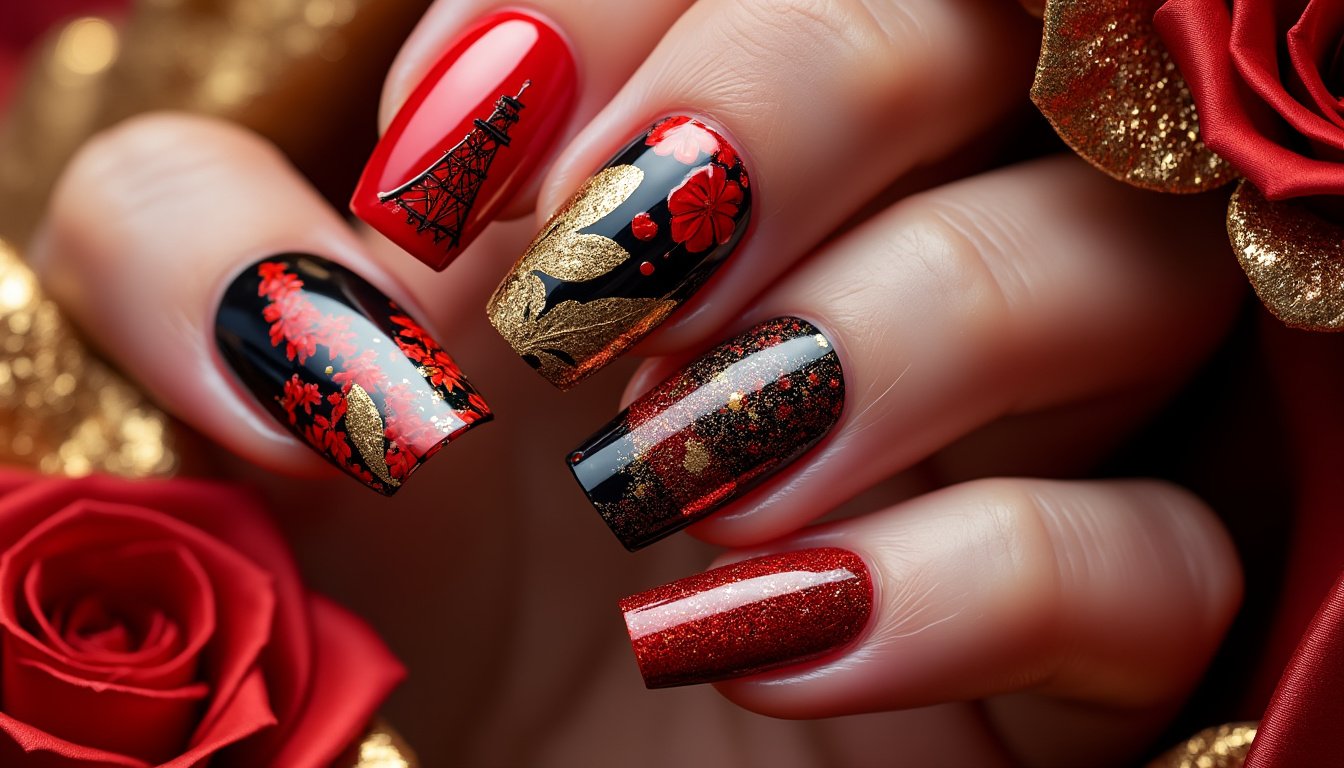 ajoutez une touche parisienne à votre manucure avec ces faux ongles carrés french moulin rouge au fini glossy. élégants et faciles à poser, ils offrent un look glamour et tendance en un clin d'œil !