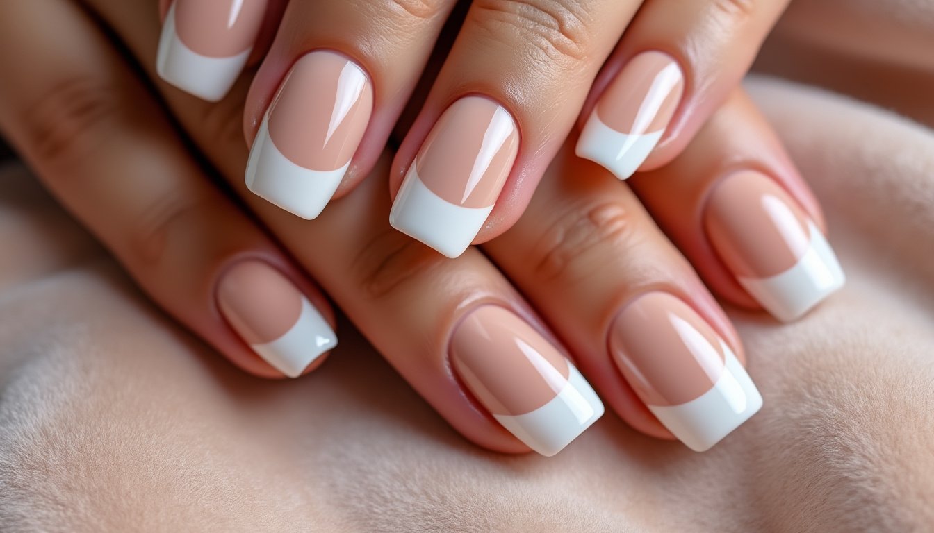 découvrez the little frenchie faux ongles carrés glossy : des faux ongles élégants, brillants et faciles à appliquer pour une manucure française parfaite à la maison.